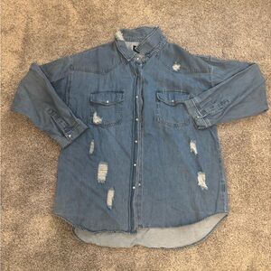 Denim Button Down Shirt